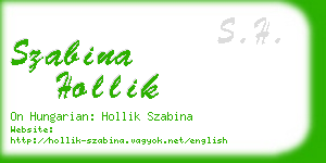 szabina hollik business card